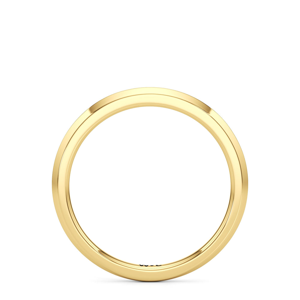 The June Wedding Band with 18KT Yellow Gold Cut Diamond in 14KT Yellow Gold view 2
