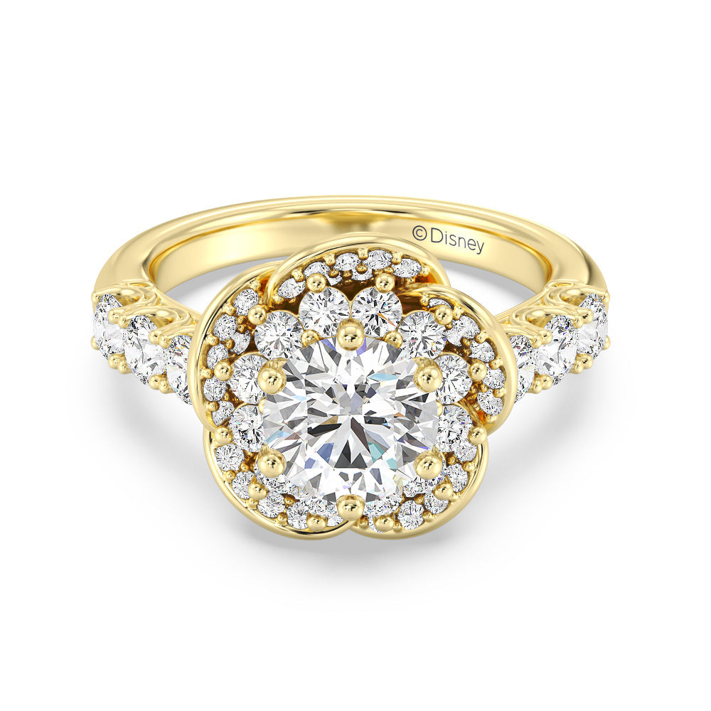 Enchanted Star Lab Grown Diamond Belle Rose Engagement Ring with  Cut Diamond in 14KT  view 8
