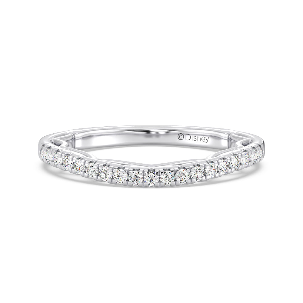 Enchanted Star Lab Grown Diamond 14K Gold Cinderella Engagement Ring Set with White Cut Diamond in 14KT Round view 4
