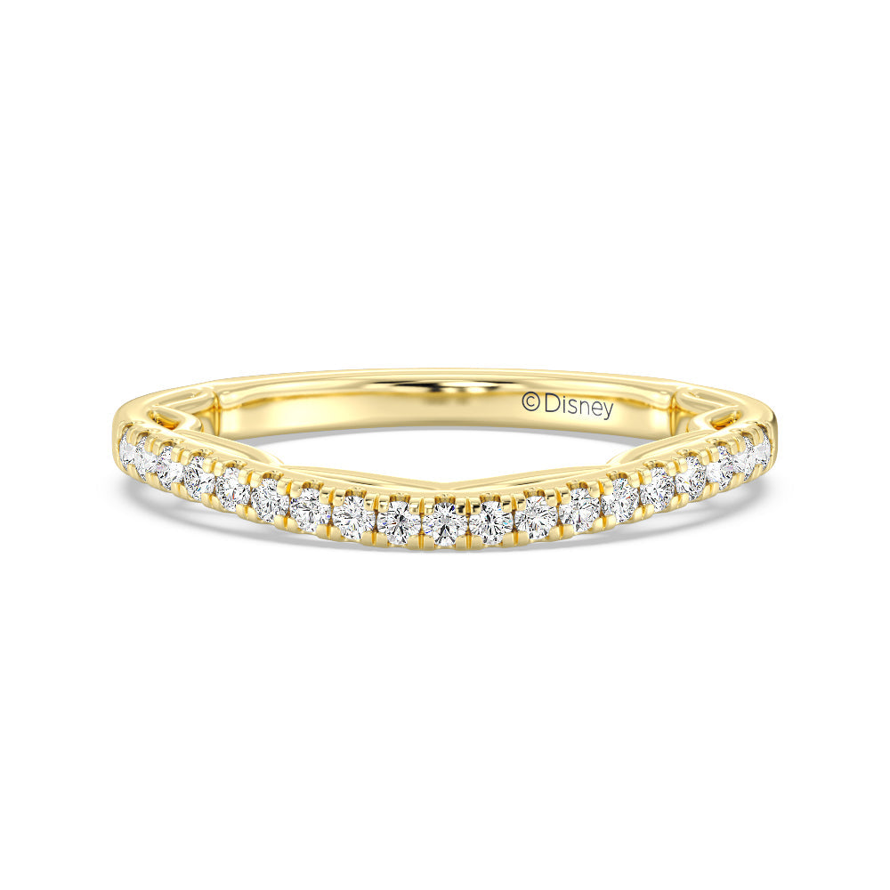 Enchanted Star Lab Grown Diamond 14K Gold Cinderella Engagement Ring Set with Yellow Cut Diamond in 14KT Round view 5
