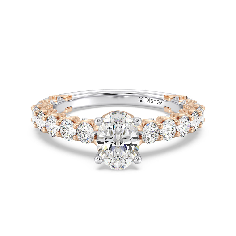 Enchanted Star Lab Grown Diamond 14K Gold Aurora Engagement Ring with  Cut Diamond in 14KT  view 2
