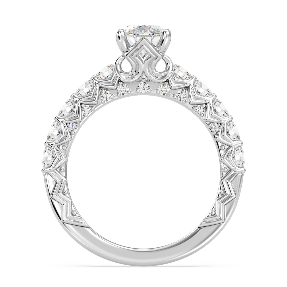 Enchanted Star Lab Grown Diamond 14K Gold Aurora Engagement Ring with  Cut Diamond in 14KT  view 9
