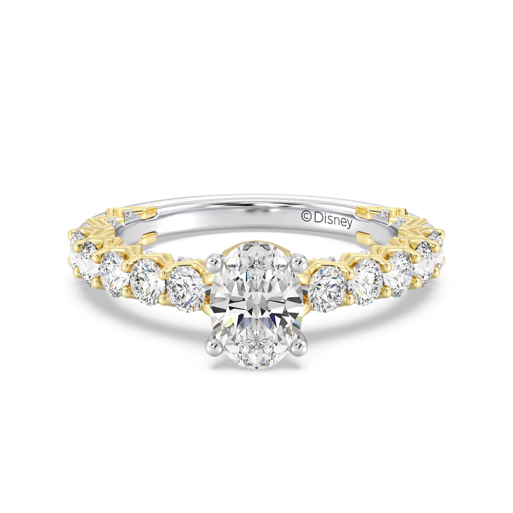 Enchanted Star Lab Grown Diamond 14K Gold Aurora Engagement Ring with  Cut Diamond in 14KT  view 5
