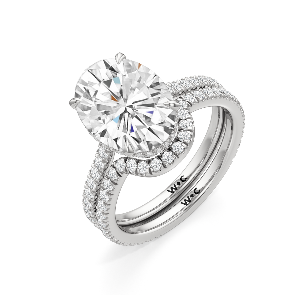The Regency Ring with Round Cut Diamond in 14KT Platinum view 5
