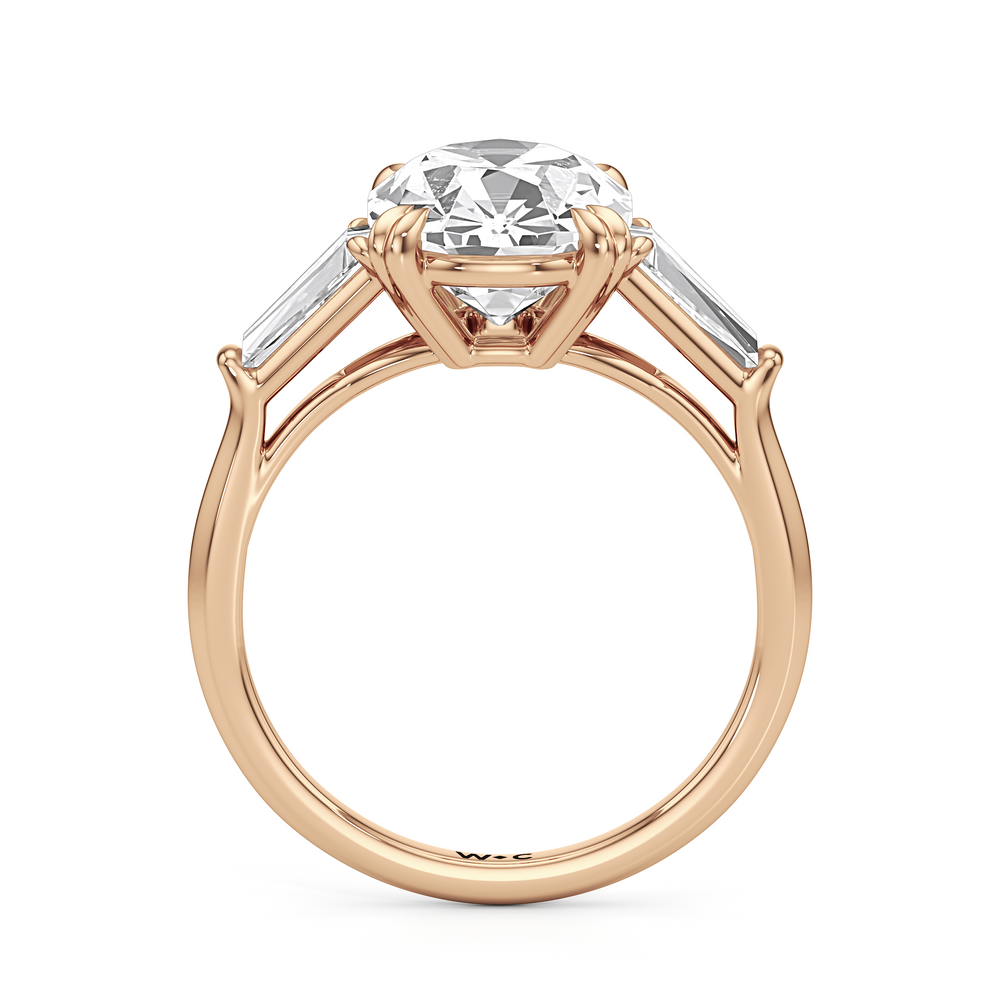 Antique Cushion Cut The Vivien Ring with Lab Grown Diamond in 14KT Rose Gold view 5
