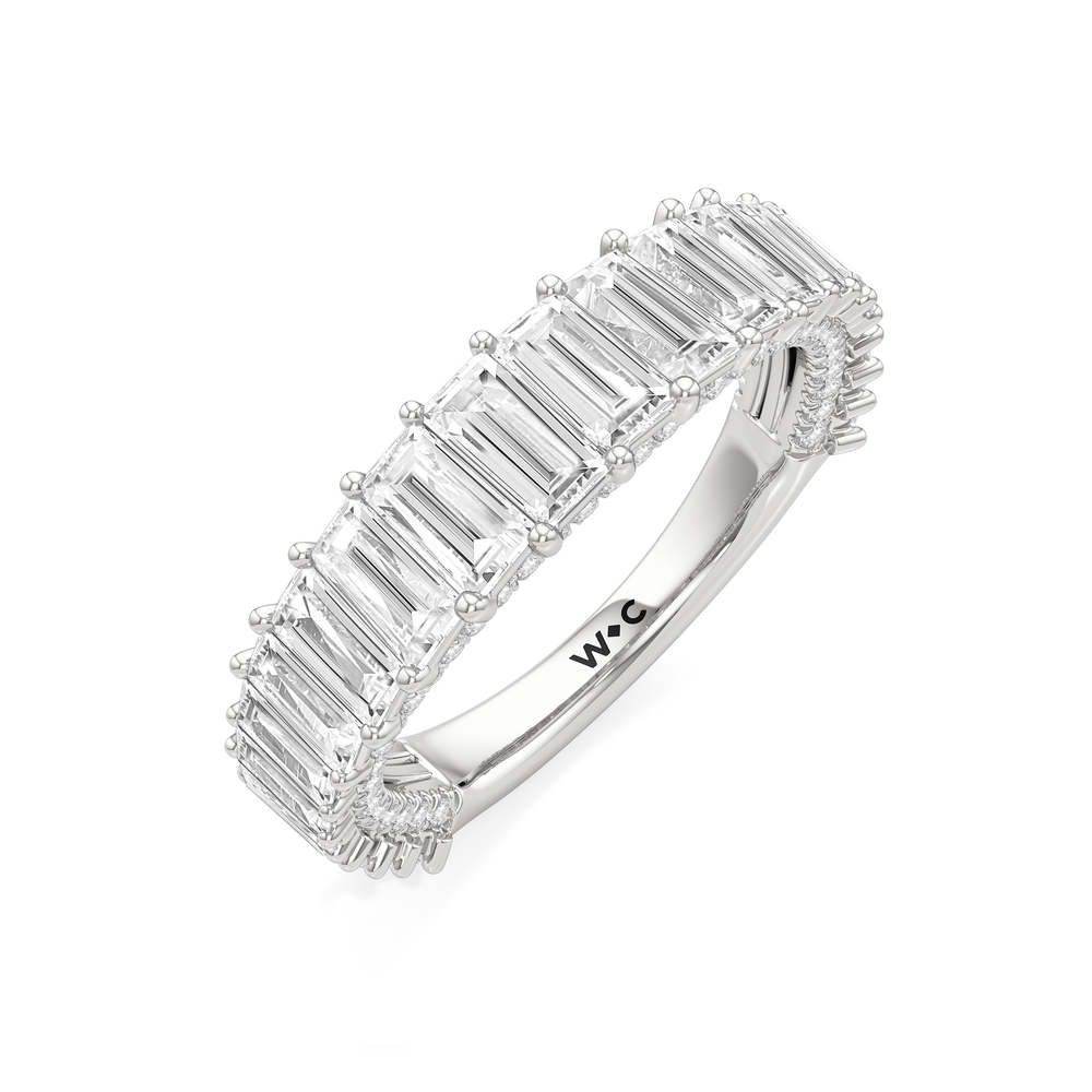 The Zara Anniversary Ring with Platinum / Lab / 2 1/5 Cut Diamond in 14KT Platinum / Lab / 2 1/5 view 3
