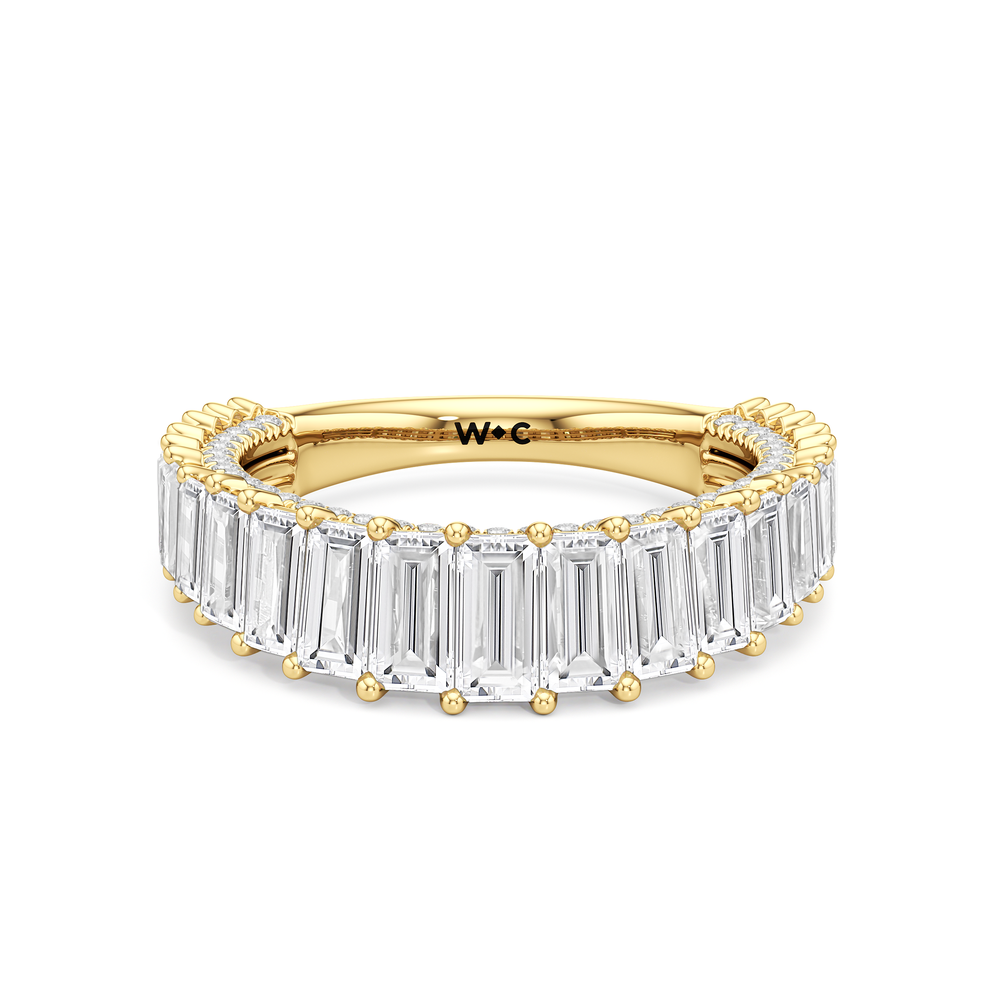 The Zara Anniversary Ring with 18KT Yellow Gold / Lab / 2 1/5 Cut Diamond in 14KT Yellow Gold / Lab / 2 1/5 view 1
