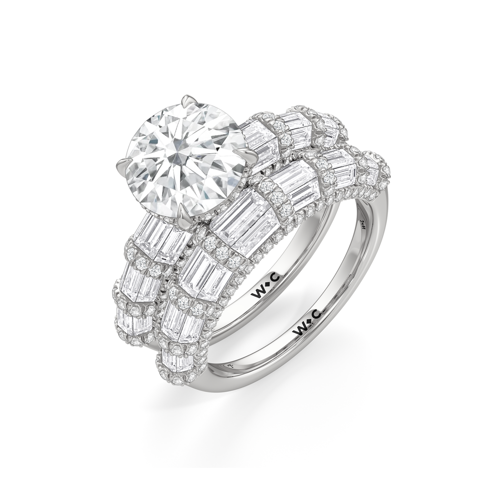 The Ingrid Ring with Round Cut Diamond in 14KT Platinum view 4
