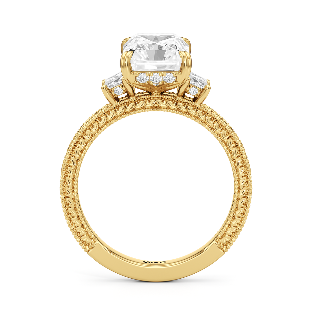 1503998-Engagement Ring with Radiant Cut Diamond in 14KT Yellow Gold view 4
