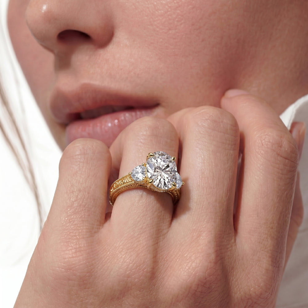 1503999-Engagement Ring with Round Cut Diamond in 14KT Rose Gold view 2
