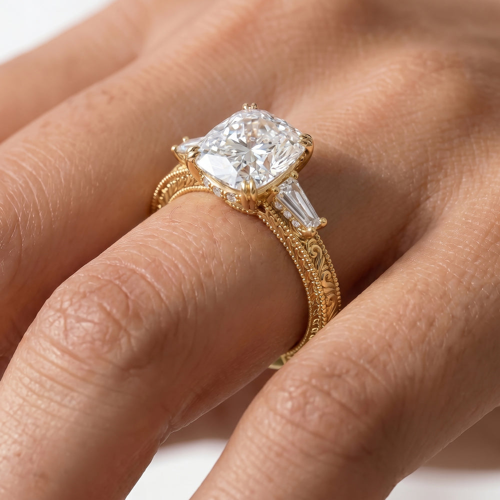 15040000-Engagement Ring with Oval Cut Diamond in 14KT White Gold view 2
