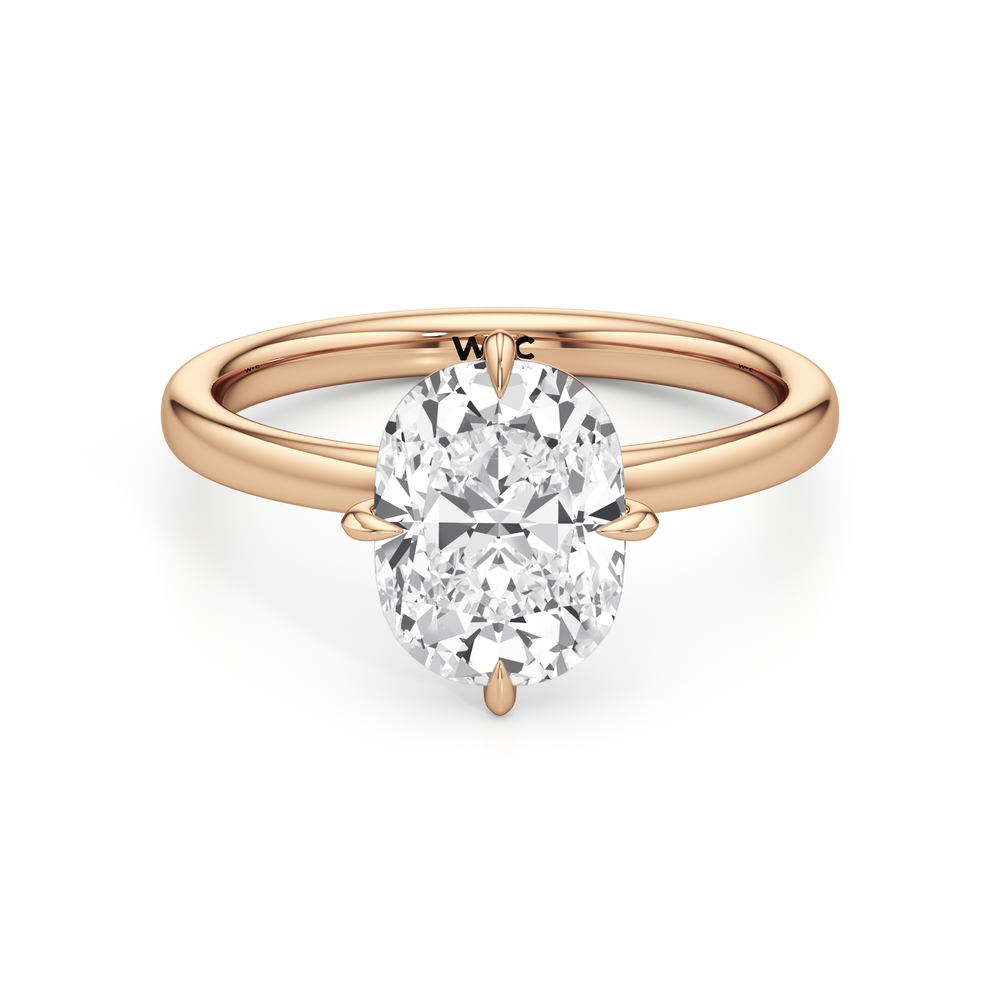 Antique Cushion Cut Aster Engagement Ring with Lab Grown Diamond in 14KT Rose Gold view 1
