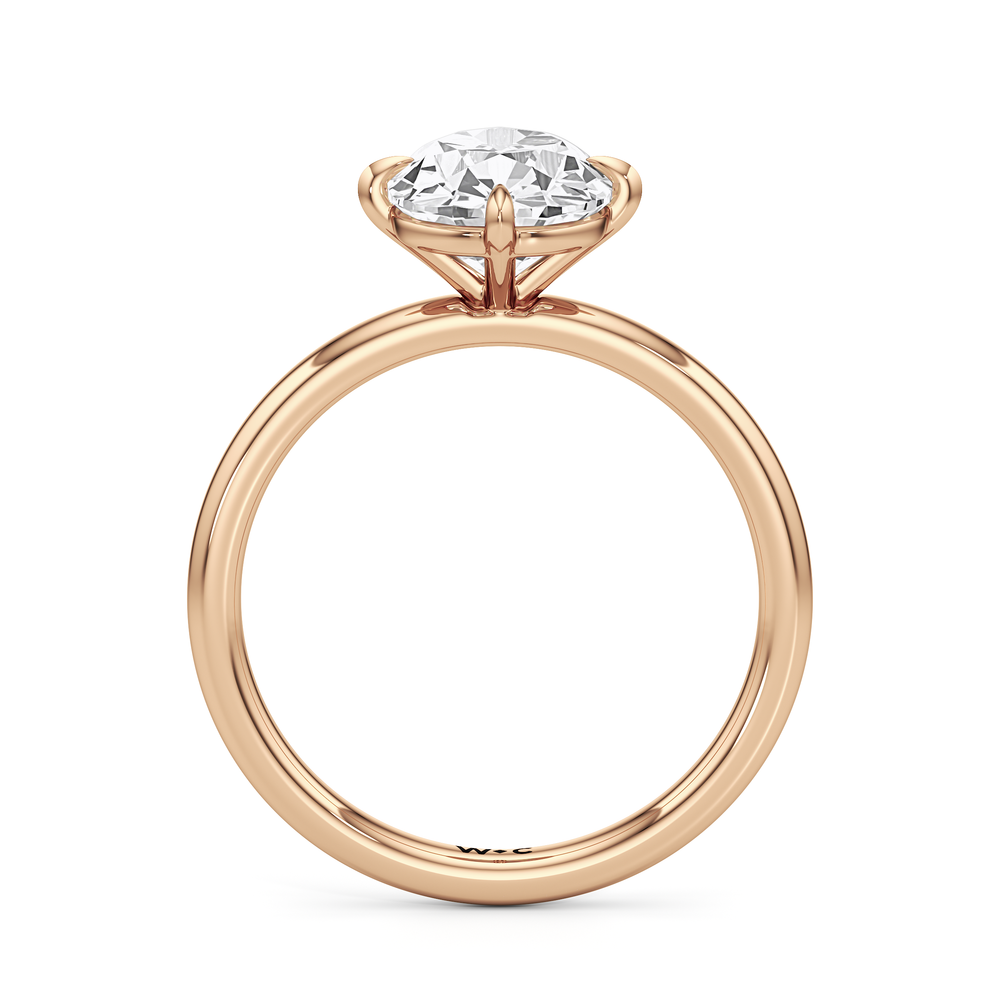 Antique Cushion Cut Aster Engagement Ring with Lab Grown Diamond in 14KT Rose Gold view 4
