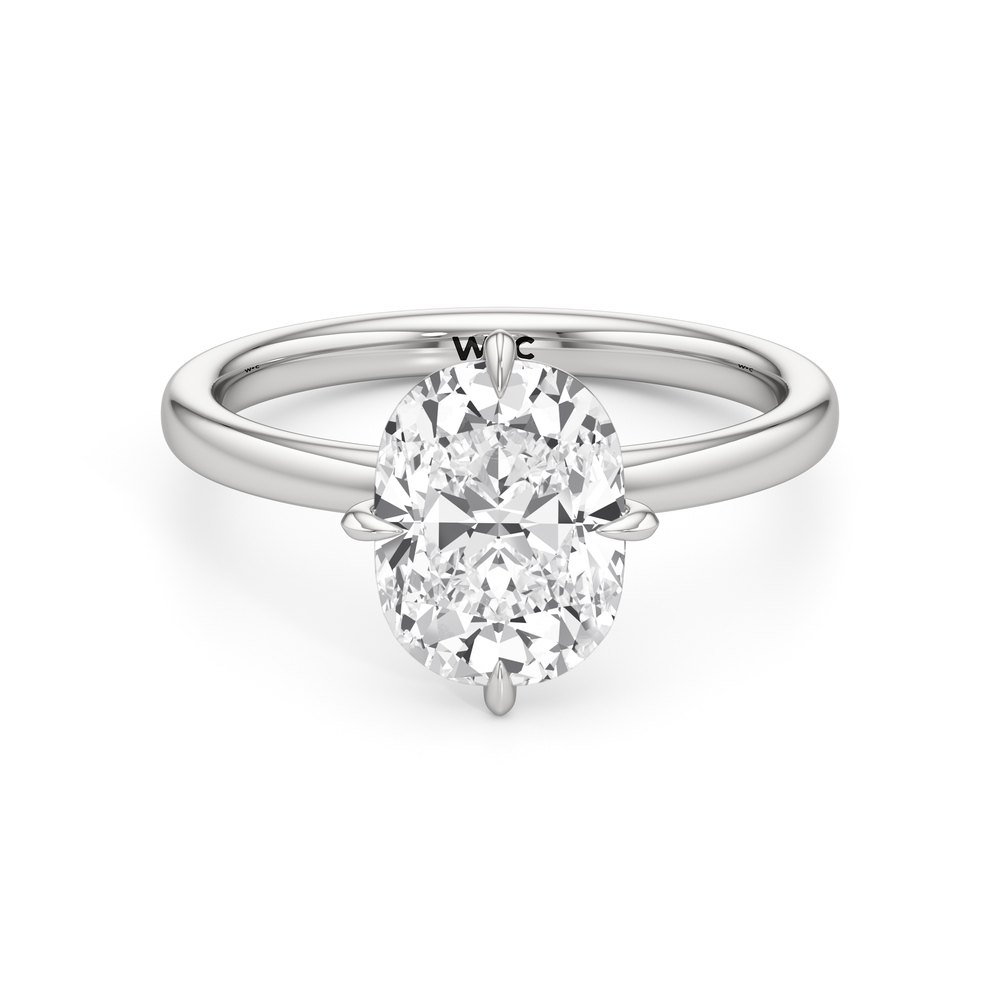 Antique Cushion Cut Aster Engagement Ring with Lab Grown Diamond in 14KT Platinum view 1
