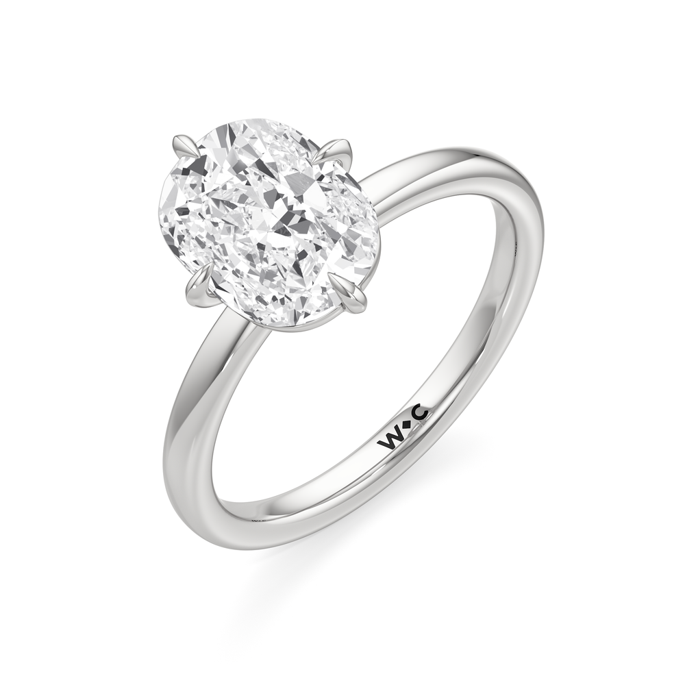 Antique Cushion Cut Aster Engagement Ring with Lab Grown Diamond in 14KT Platinum view 5
