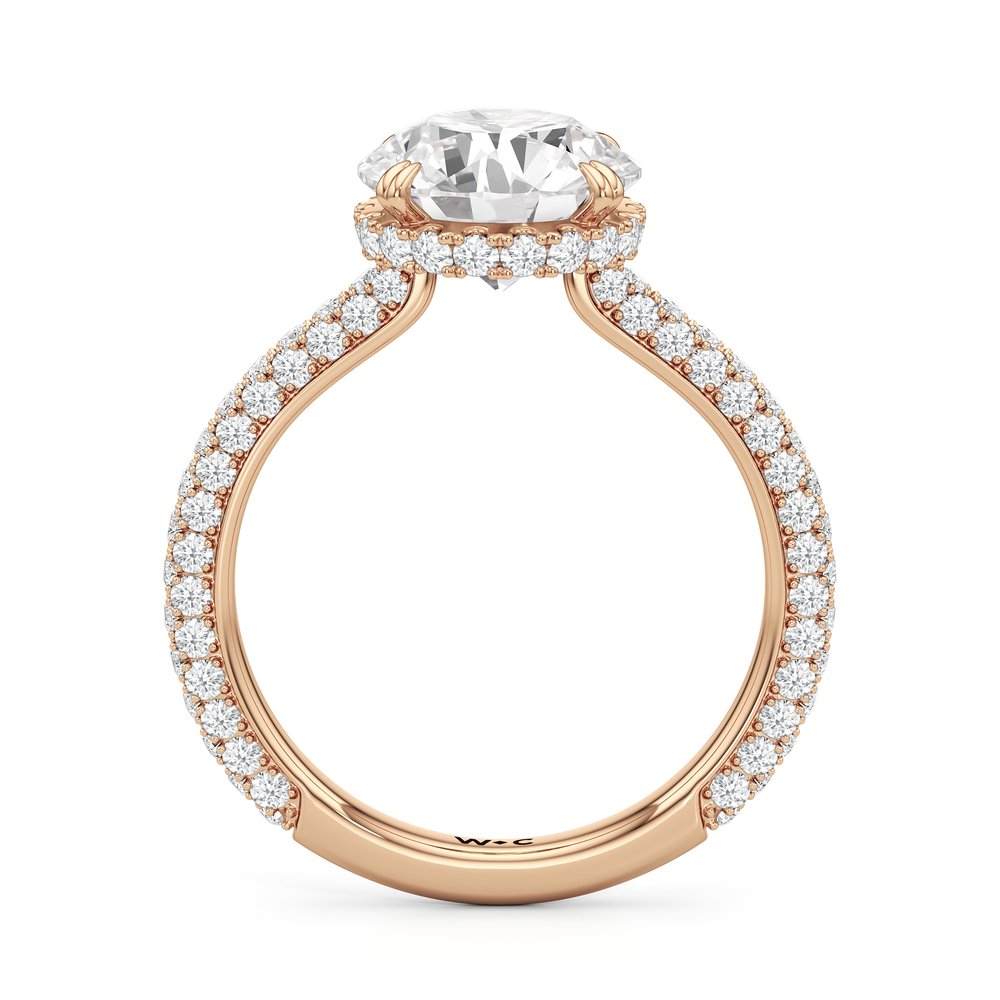 The Windsor Low-Profile Ring with Round Cut Diamond in 14KT Rose Gold view 5
