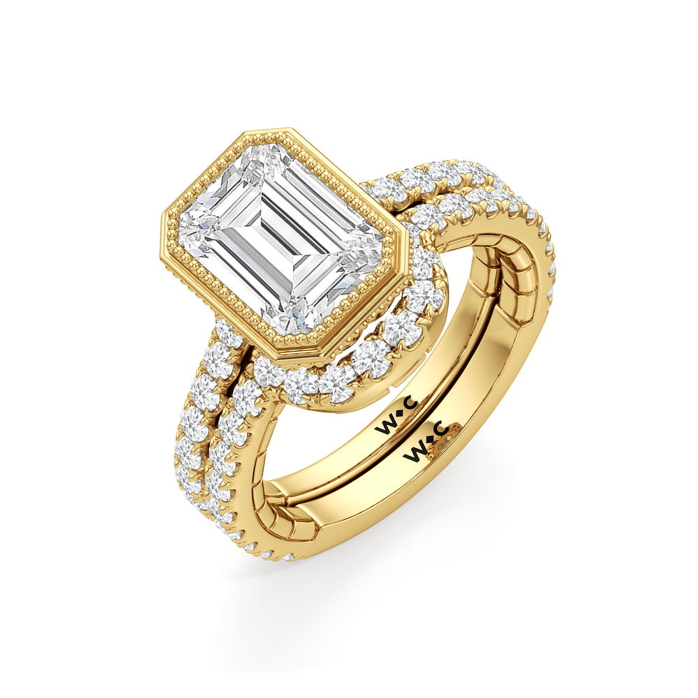 The Emblem Ring with Oval Cut Diamond in 14KT Yellow Gold view 5
