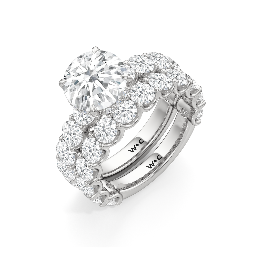 The Arc Grand Ring with Marquise Cut Diamond in 14KT Platinum view 6
