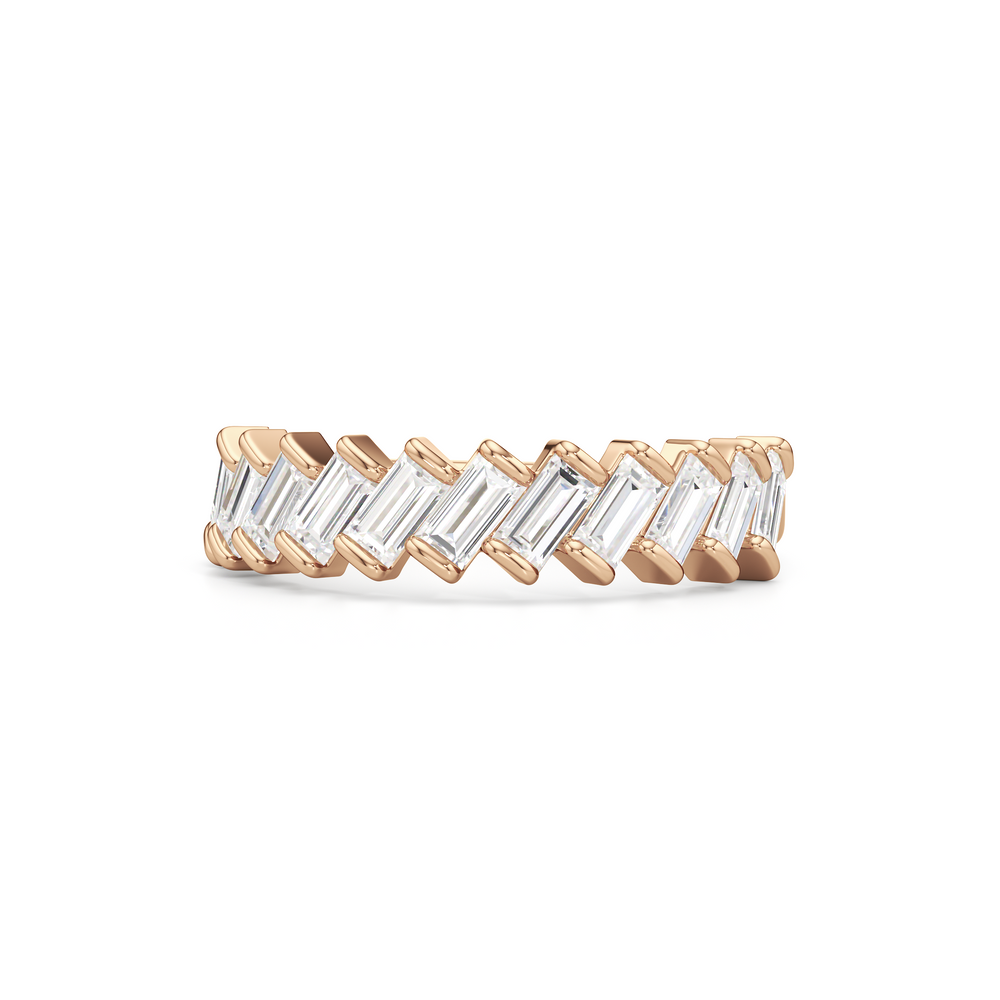 The Caroline Ring with 14KT Rose Gold / Lab / 1 Cut Diamond in 14KT Rose Gold / Lab / 1 view 1
