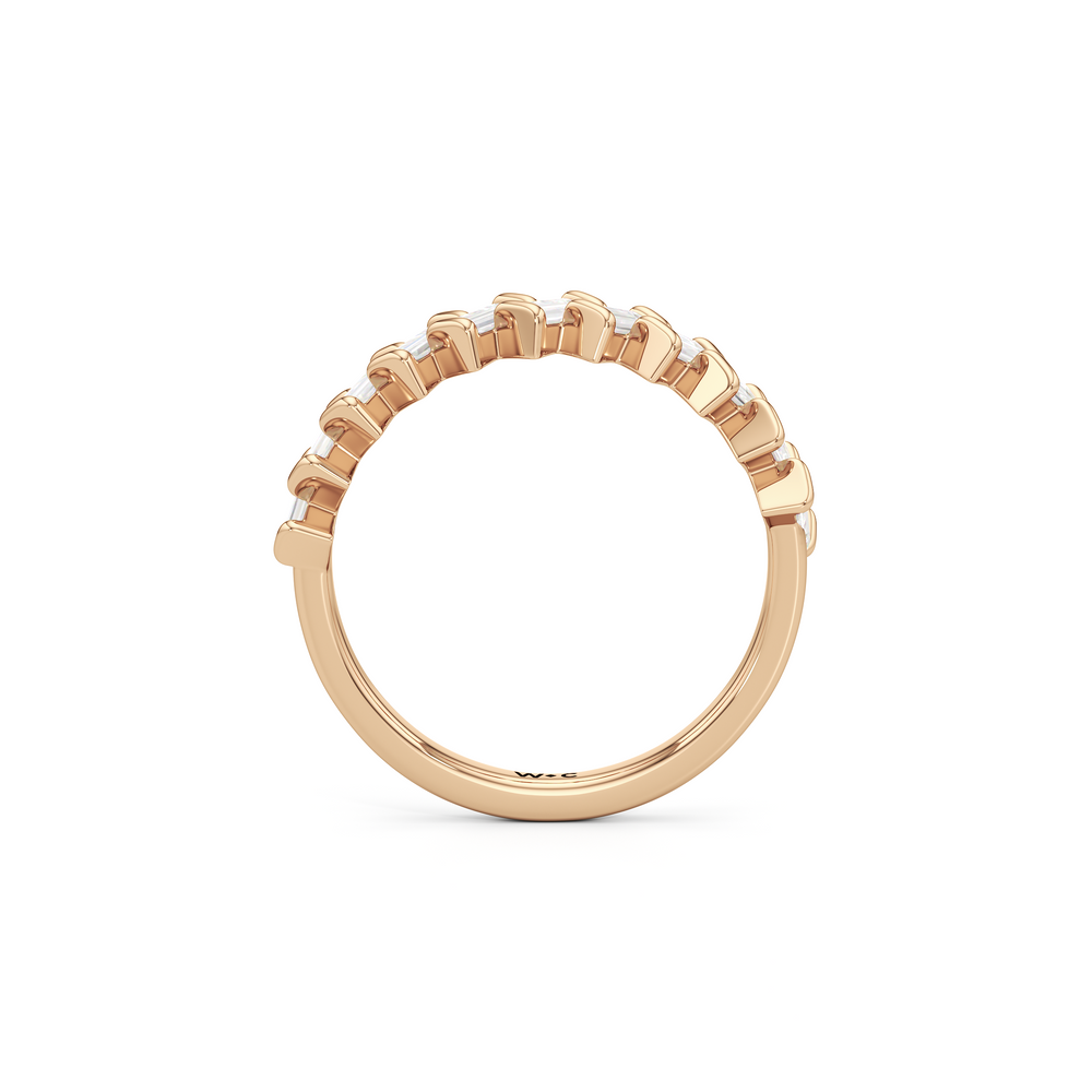 The Caroline Ring with 14KT Rose Gold / Lab / 1 Cut Diamond in 14KT Rose Gold / Lab / 1 view 2
