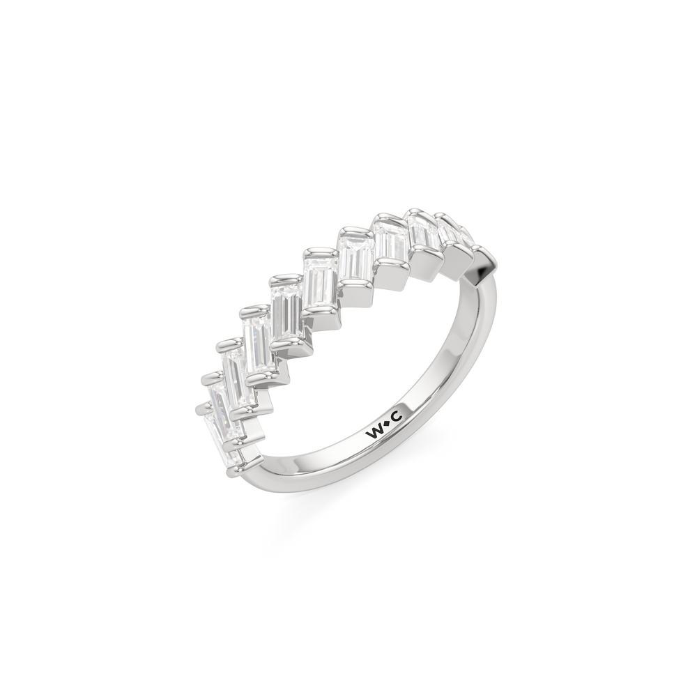 The Caroline Ring with 14KT White Gold / Lab / 1 Cut Diamond in 14KT White Gold / Lab / 1 view 3
