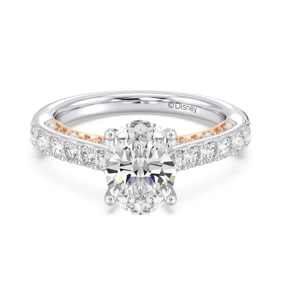 Enchanted Star Lab Grown Diamond 14K Gold Ariel Seashell Engagement Ring with  Cut Diamond in 14KT  view 11
