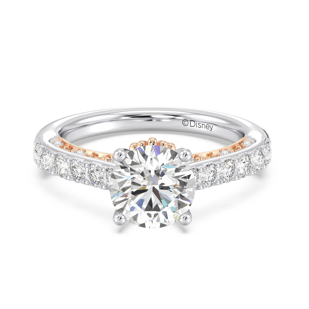 Enchanted Star Lab Grown Diamond 14K Gold Ariel Seashell Engagement Ring with  Cut Diamond in 14KT  view 20
