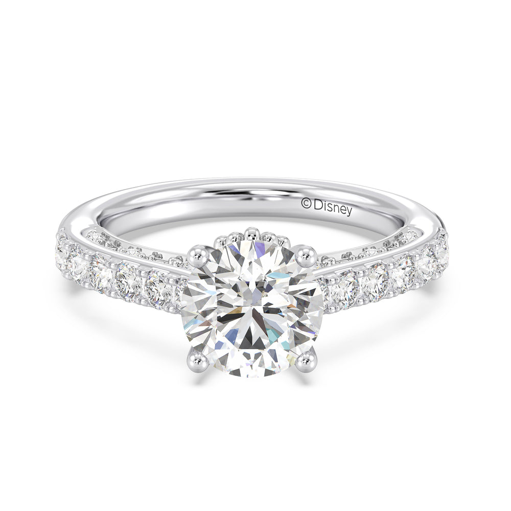 Enchanted Star Lab Grown Diamond 14K Gold Ariel Seashell Engagement Ring with  Cut Diamond in 14KT  view 23
