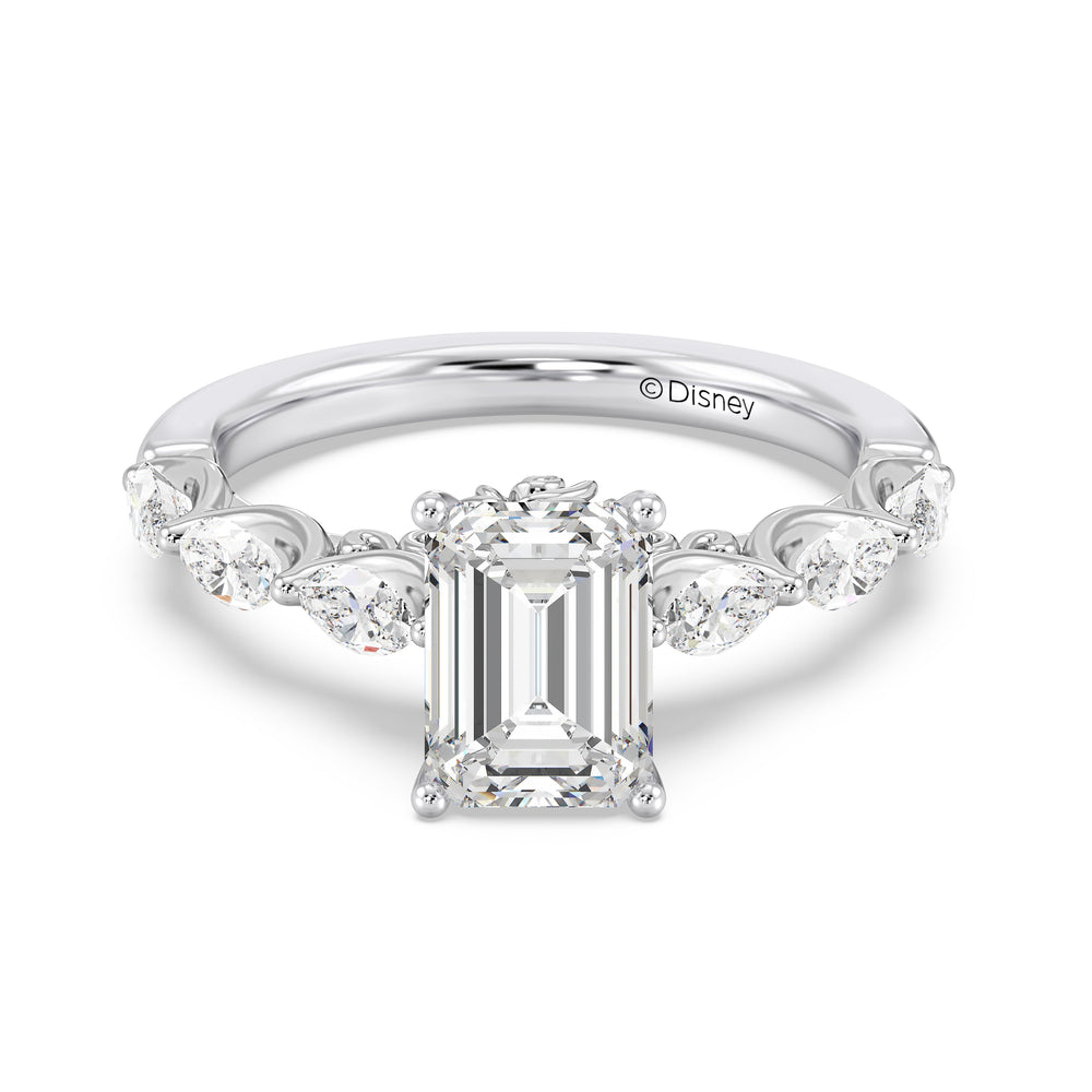 Enchanted Star Lab Grown Diamond 14K Gold Belle Rose Engagement Ring with  Cut Diamond in 14KT  view 17
