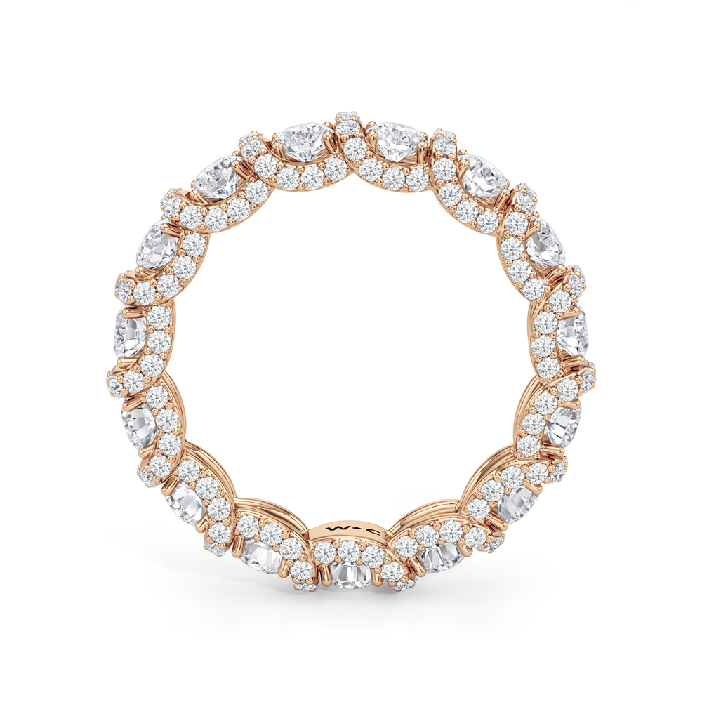 The Fulton Eternity Ring (E+ VS+) with 18KT Rose Gold / Natural / 2 3/4 Cut Diamond in 14KT Rose Gold / Natural / 2 3/4 view 4
