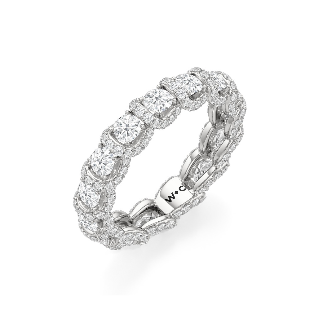 The Fulton Eternity Ring (F/G SI+) with Platinum / Natural / 2 3/4 Cut Diamond in 14KT Platinum / Natural / 2 3/4 view 5
