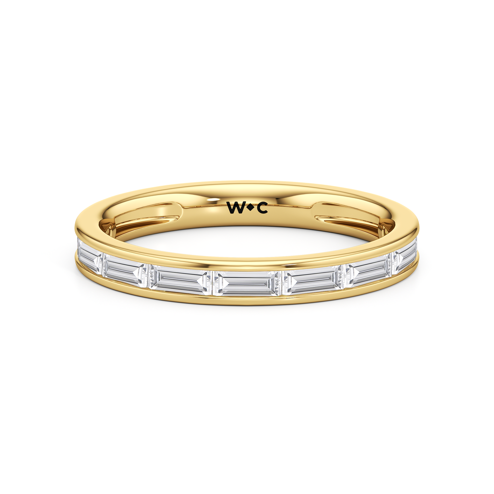 The Wren Baguette Ring with 14KT Yellow Gold / 1/3 / 6 Cut Diamond in 14KT Yellow Gold / 1/3 / 6 view 1
