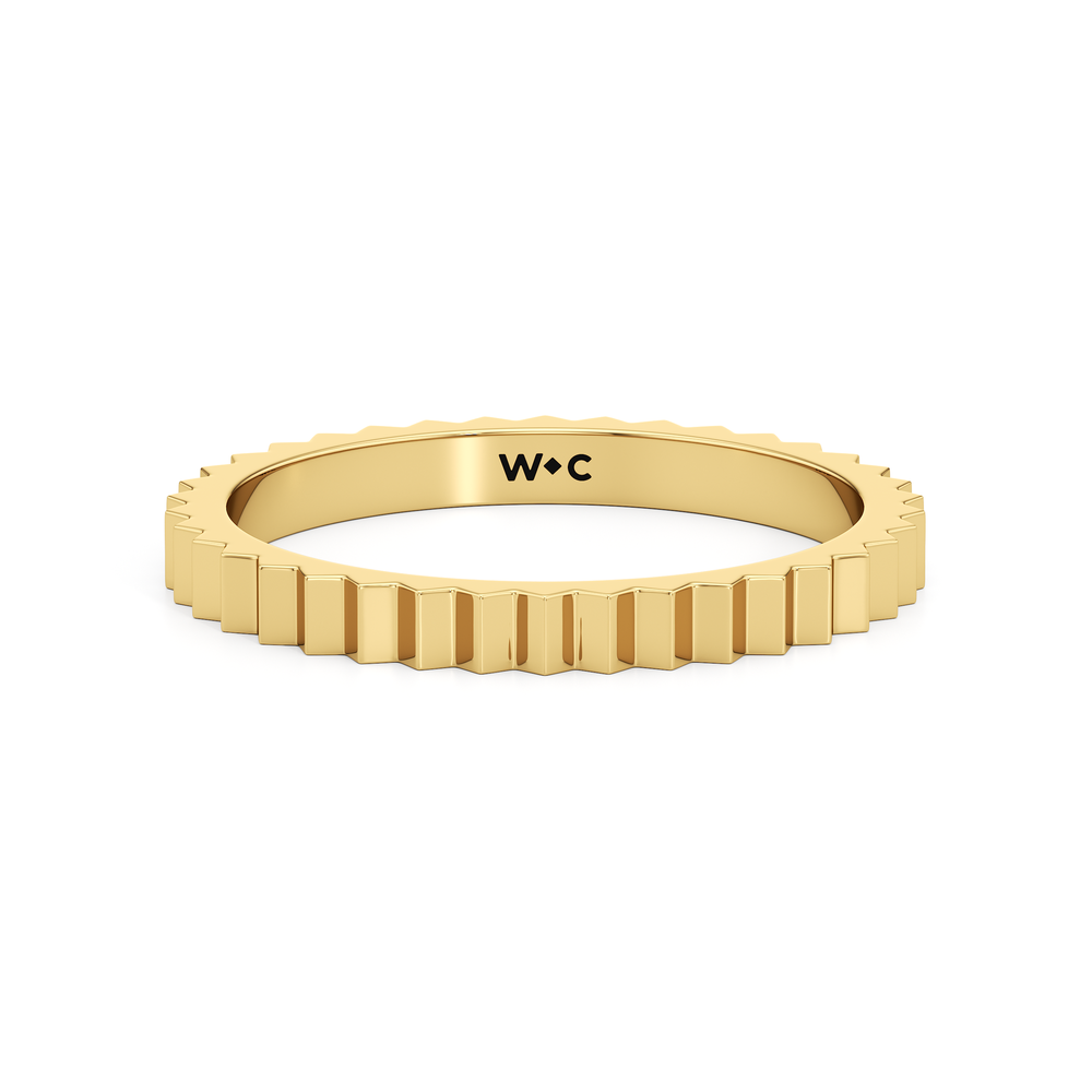 The Kit Stacker Ring with 18K Yellow Gold Vermeil / 6.5 Cut Diamond in 14KT 18K Yellow Gold Vermeil / 6.5 view 1
