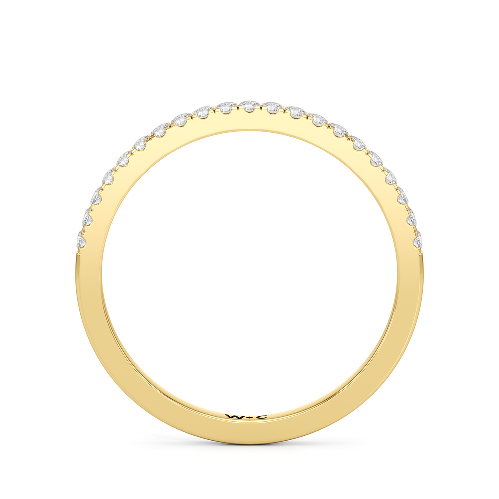 Petitie Anniversary Ring with 14KT Yellow Gold / 1/6 / 7 Cut Diamond in 14KT Yellow Gold / 1/6 / 7 view 2
