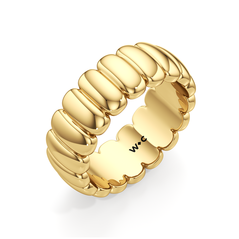 The Quinn Ring with 18K Yellow Gold Vermeil / 6 Cut Diamond in 14KT 18K Yellow Gold Vermeil / 6 view 5
