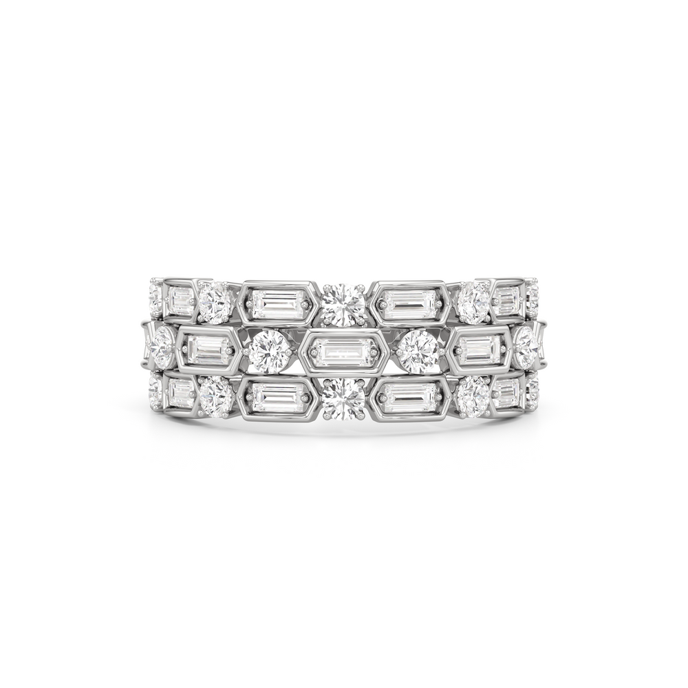 The Olivia Ring with 14KT White Gold / Lab / 1 Cut Diamond in 14KT White Gold / Lab / 1 view 1
