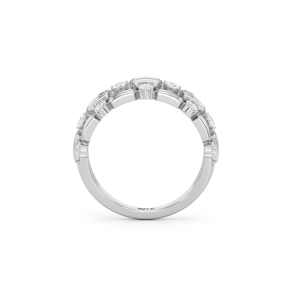 The Olivia Ring with 14KT White Gold / Lab / 1 Cut Diamond in 14KT White Gold / Lab / 1 view 2
