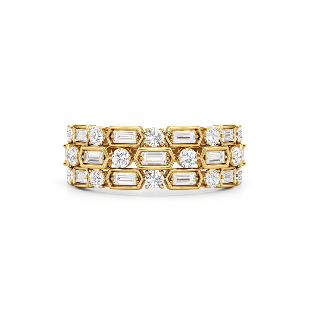 The Olivia Ring with 14KT Yellow Gold / Lab / 1 Cut Diamond in 14KT Yellow Gold / Lab / 1 view 1

