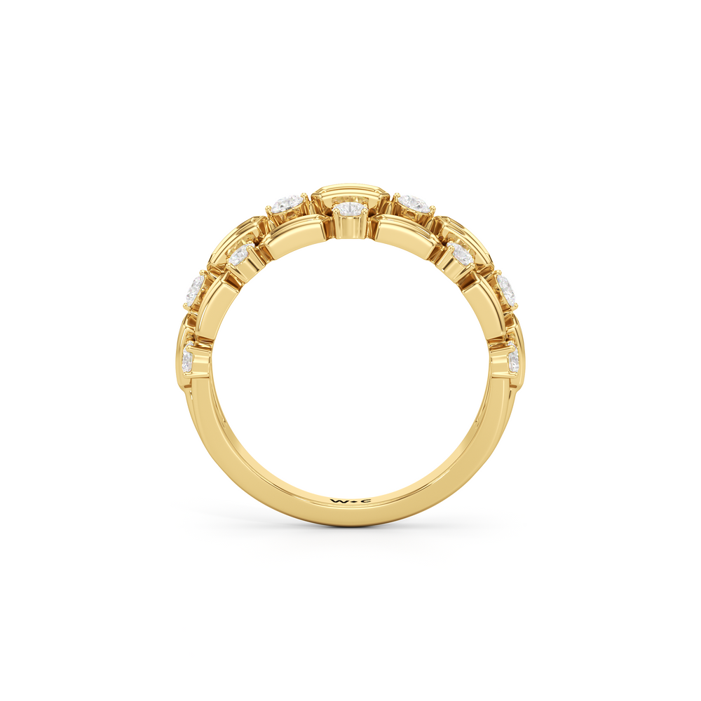 The Olivia Ring with 14KT Yellow Gold / Lab / 1 Cut Diamond in 14KT Yellow Gold / Lab / 1 view 2
