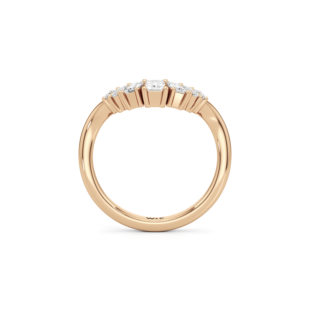 The June Ring with 14KT Rose Gold / Lab / 1/2 Cut Diamond in 14KT Rose Gold / Lab / 1/2 view 2
