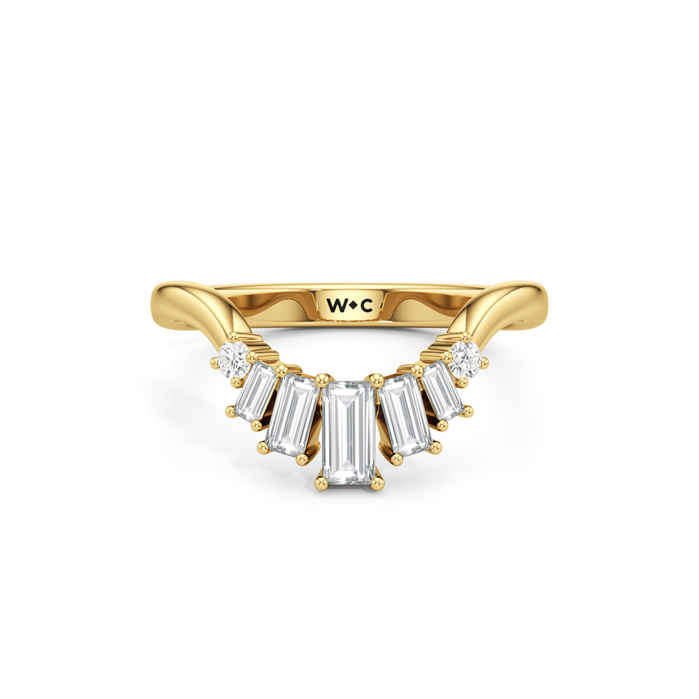 The June Ring with 14KT Yellow Gold / Lab / 1/2 Cut Diamond in 14KT Yellow Gold / Lab / 1/2 view 1
