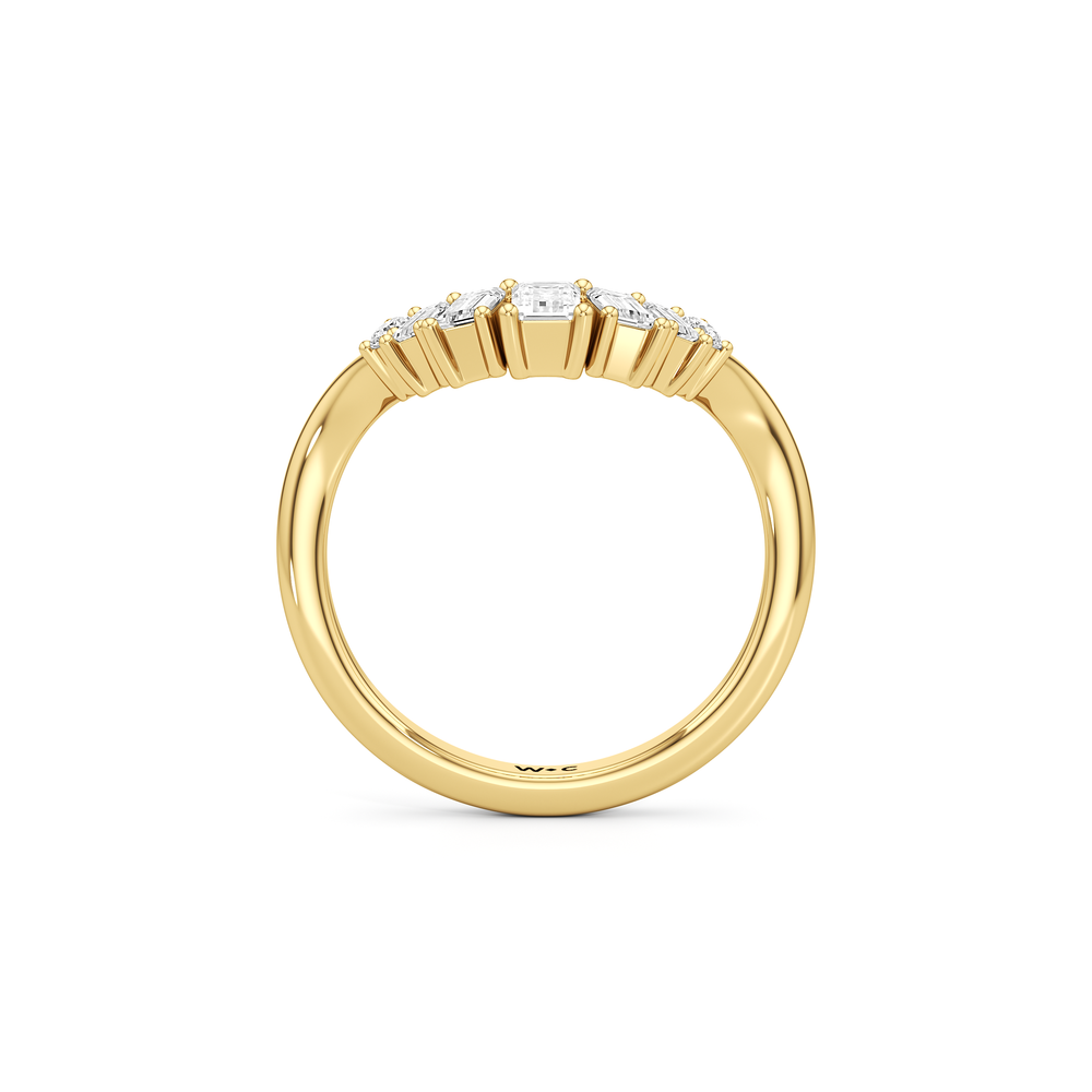 The June Ring with 14KT Yellow Gold / Lab / 1/2 Cut Diamond in 14KT Yellow Gold / Lab / 1/2 view 2
