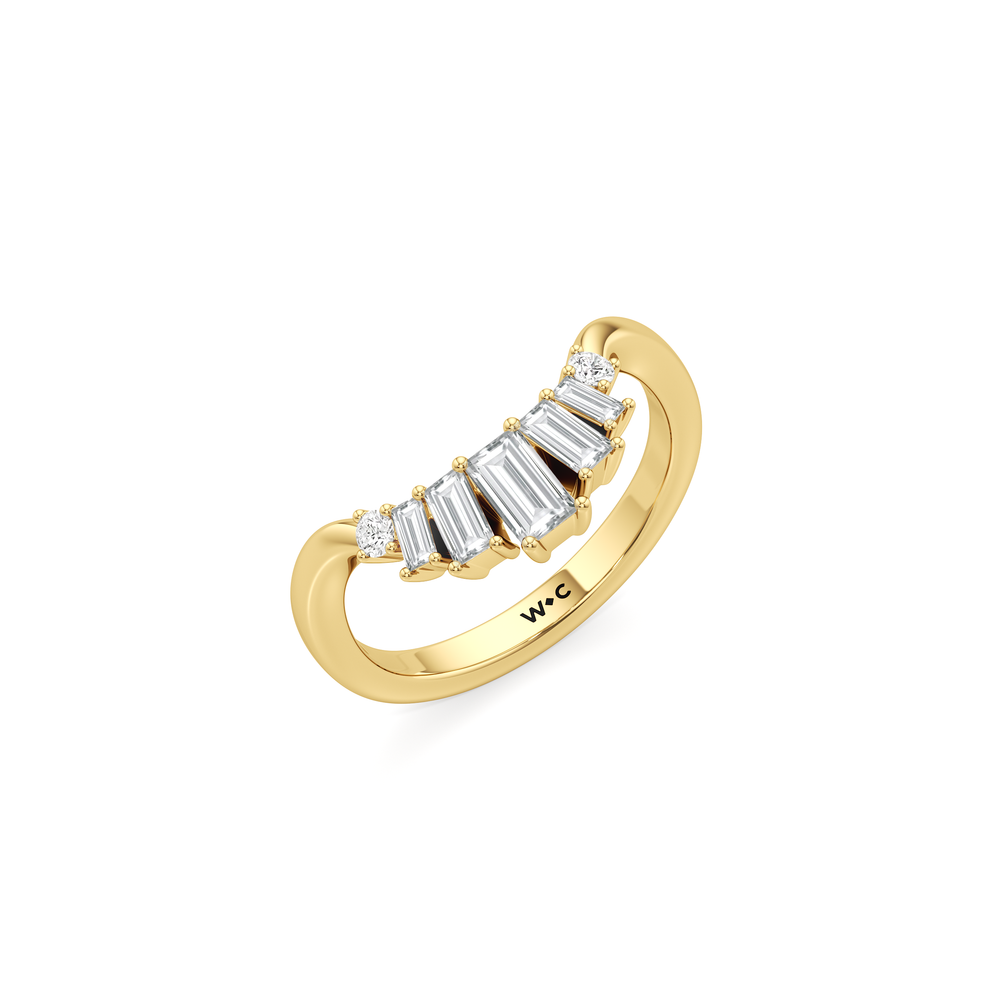 The June Ring with 14KT Yellow Gold / Lab / 1/2 Cut Diamond in 14KT Yellow Gold / Lab / 1/2 view 3
