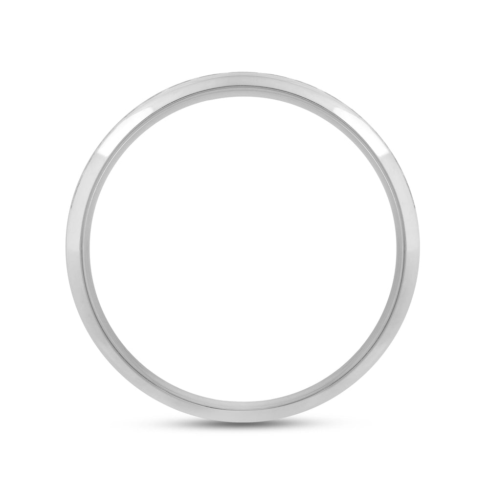 Dome Diamond Horizon Men's Ring with 18KT White Gold / Lab / 3/4 Cut Diamond in 14KT White Gold / Lab / 3/4 view 2
