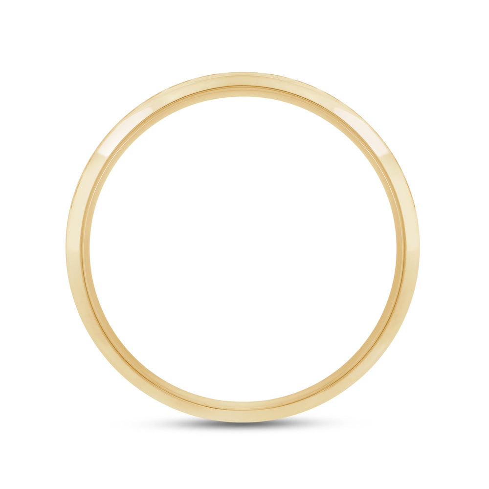 Dome Diamond Horizon Men's Ring with 18KT Yellow Gold / Lab / 3/4 Cut Diamond in 14KT Yellow Gold / Lab / 3/4 view 2
