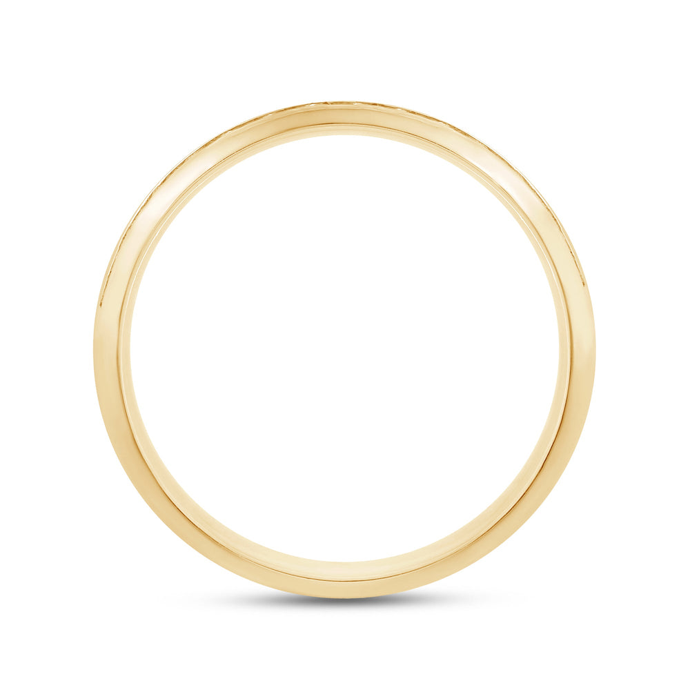 Dome Diamond Horizon Men's Ring with 18KT Yellow Gold / Lab / 1 1/2 Cut Diamond in 14KT Yellow Gold / Lab / 1 1/2 view 2
