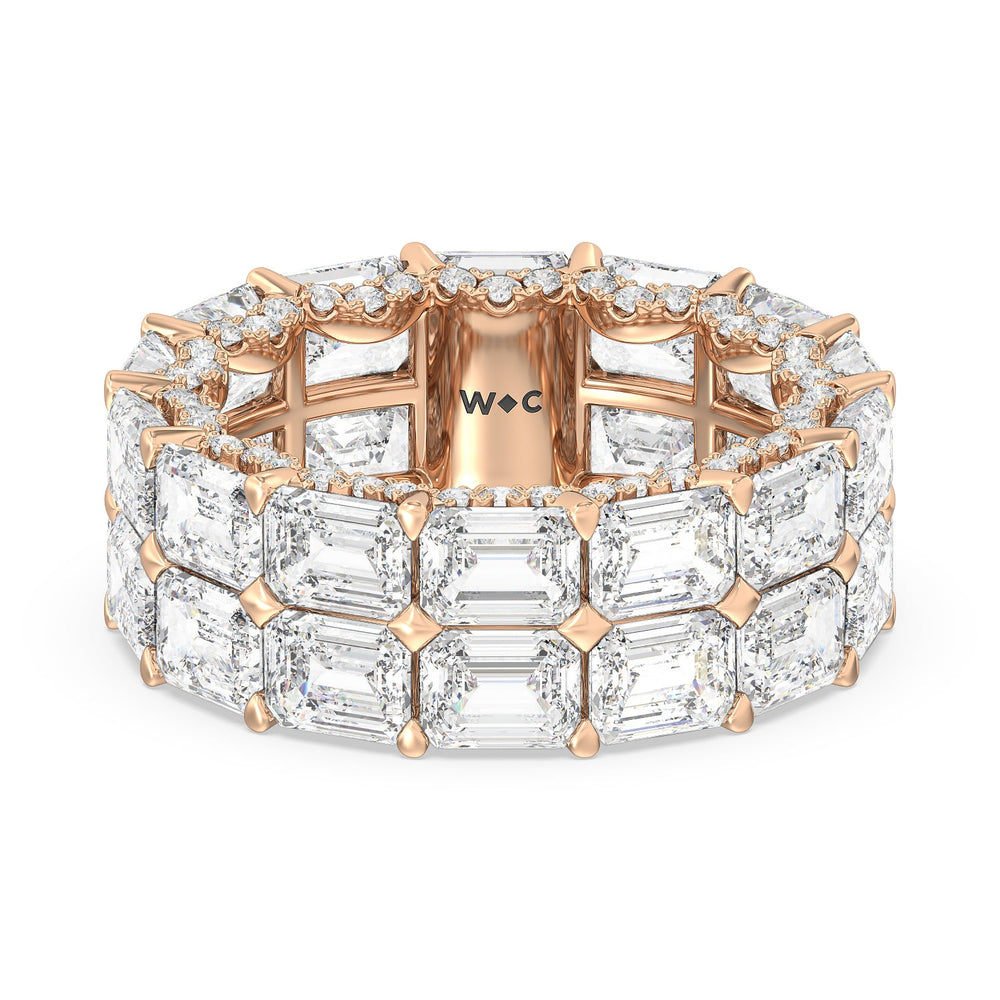 The Twombly Eternity Ring with 18KT Rose Gold / Natural / 13 7/8 Cut Diamond in 14KT Rose Gold / Natural / 13 7/8 view 1
