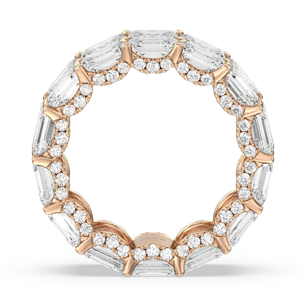 The Twombly Eternity Ring with 18KT Rose Gold / Natural / 13 7/8 Cut Diamond in 14KT Rose Gold / Natural / 13 7/8 view 2
