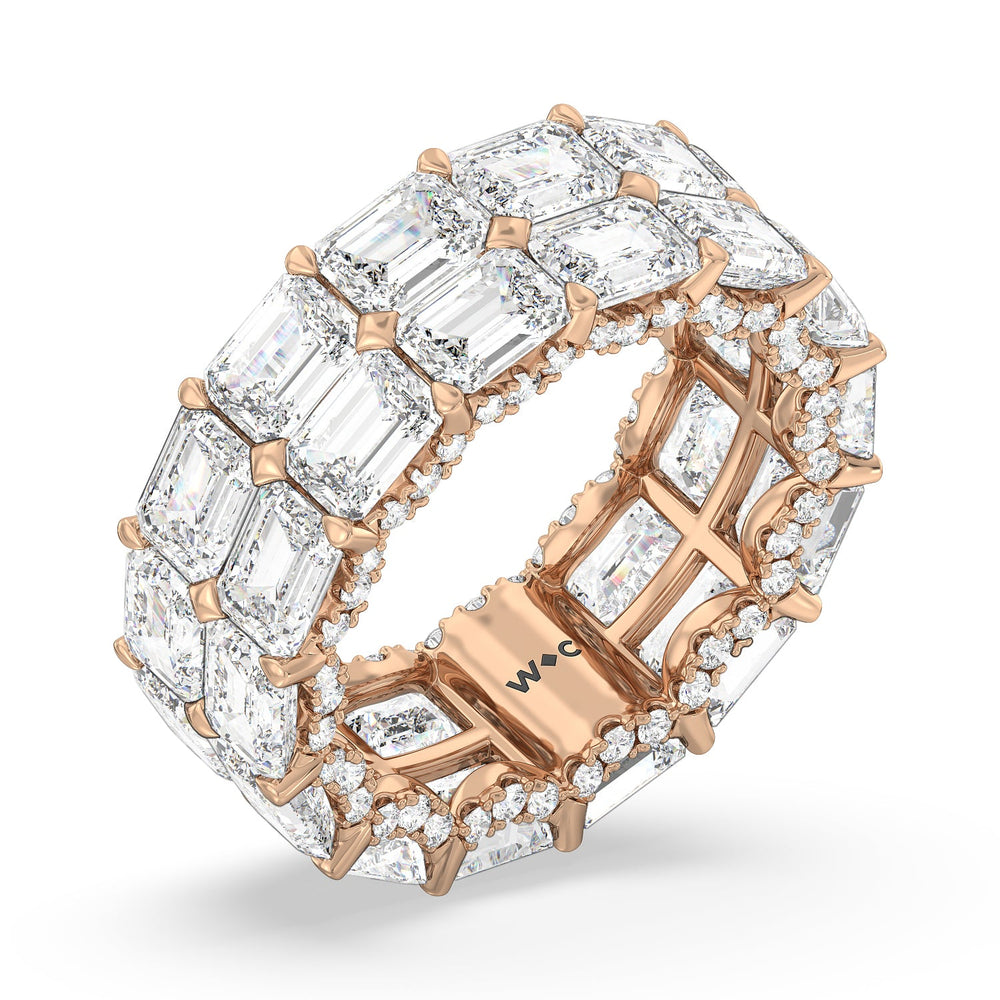 The Twombly Eternity Ring with 18KT Rose Gold / Natural / 13 7/8 Cut Diamond in 14KT Rose Gold / Natural / 13 7/8 view 3

