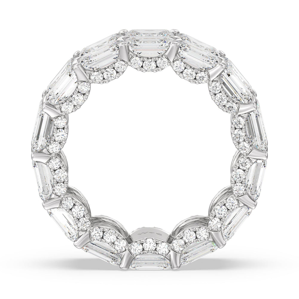 The Twombly Eternity Ring with 18KT White Gold / Natural / 13 7/8 Cut Diamond in 14KT White Gold / Natural / 13 7/8 view 2
